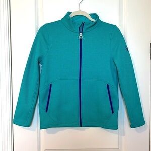 SPYDER Endure Full Zip Stryke Fleece Lined Sweater Jackey Blue Size XL 18